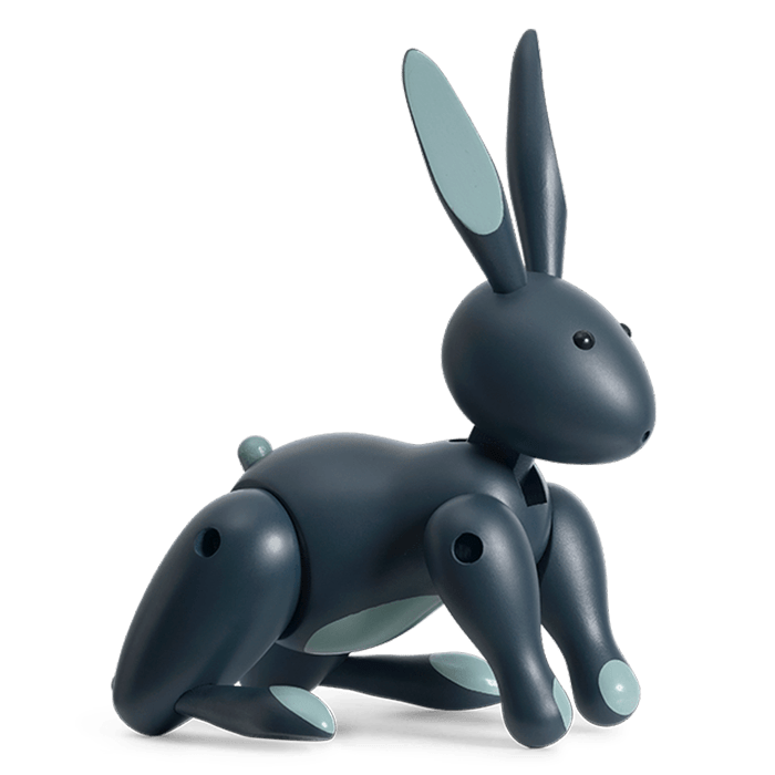 Kay Bojesen Rabbit, Painted Beech, H: 6.3"