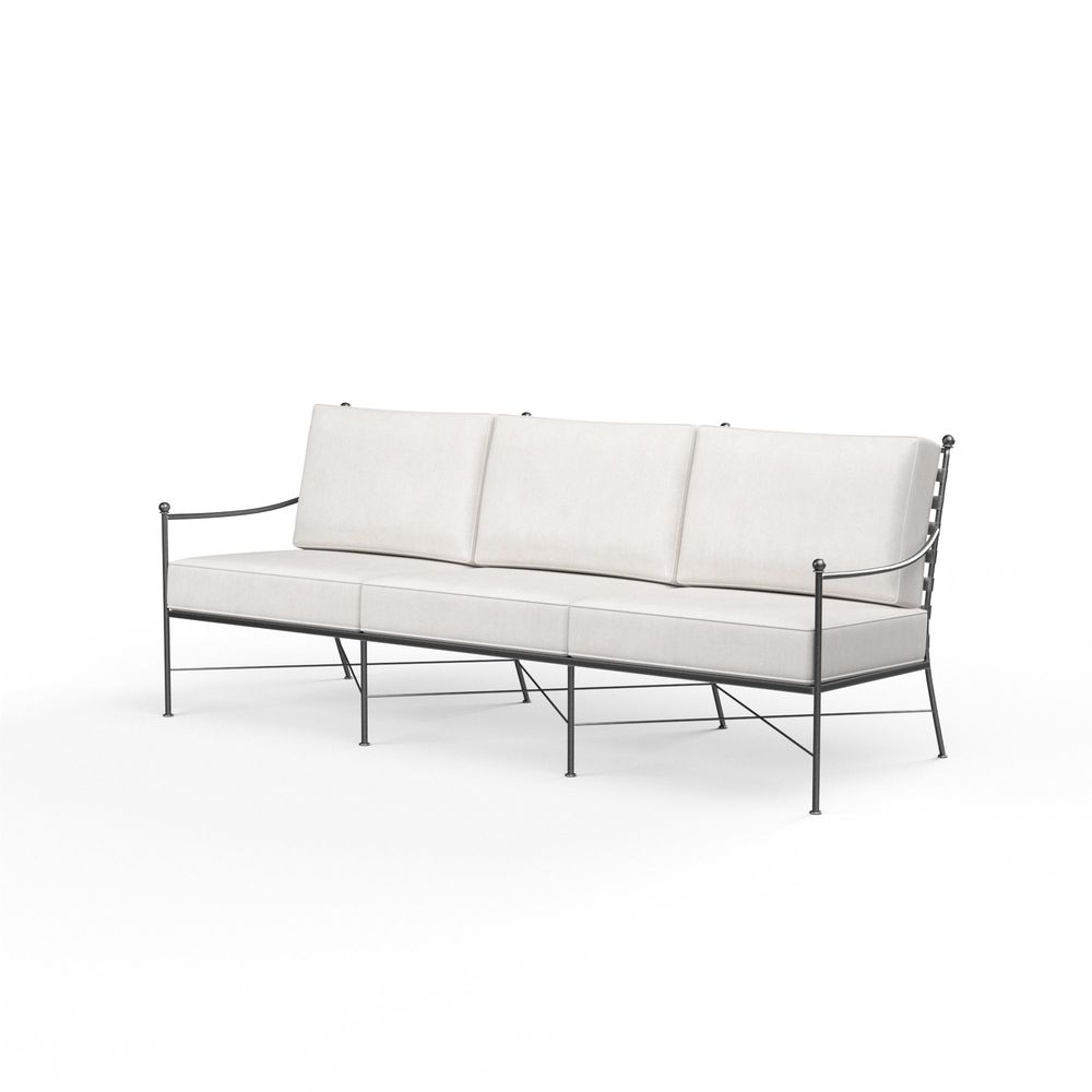 Outdoor Sofas and Sectionals Provence Sofa in Canvas Flax w/ Self Welt