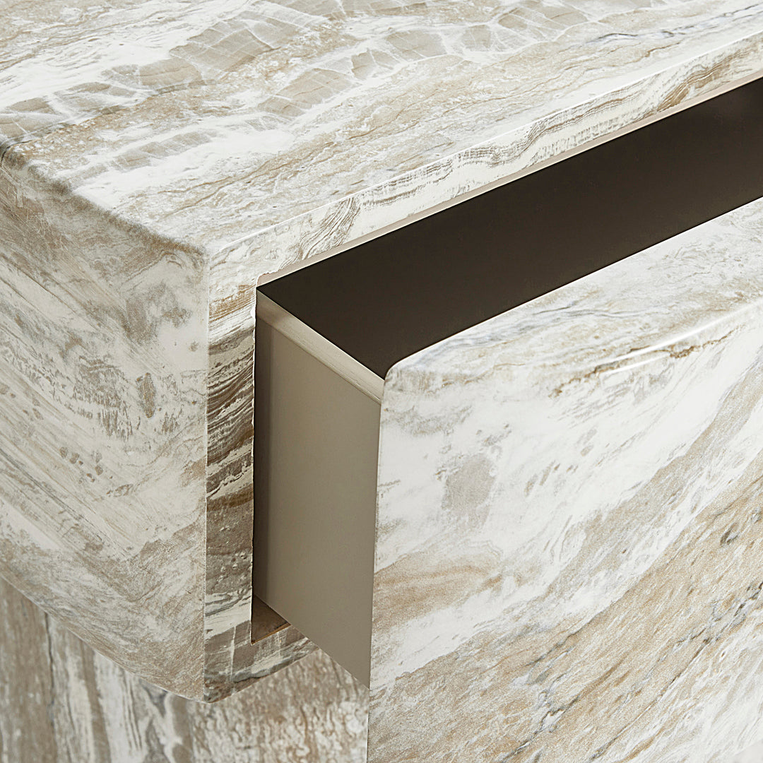 Arcadia Faux Stone Nightstand
