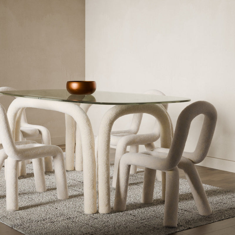 Bold Dining Table - Rectangle - Limited Edition Shearling-France & Son-FXT1885WHT-Dining Tables-2-France and Son