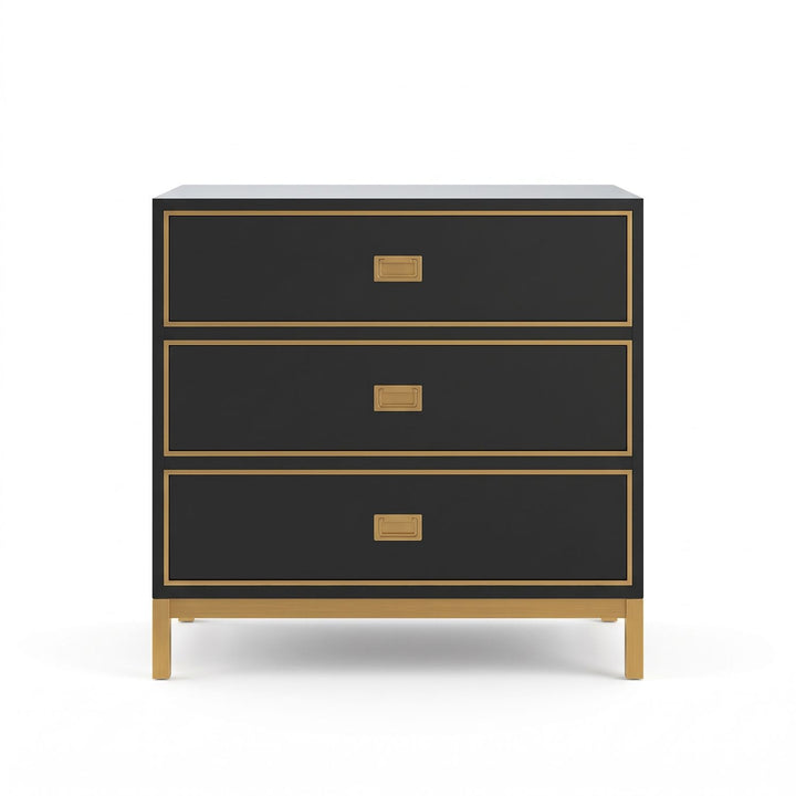 Boulevard Accent Nightstand — Raven Black
