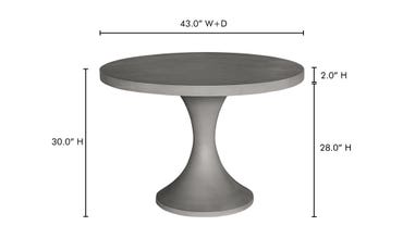 Isadora Outdoor Dining Table-Moes-MOE-BQ-1008-25-0-Outdoor Dining Tables-3-France and Son