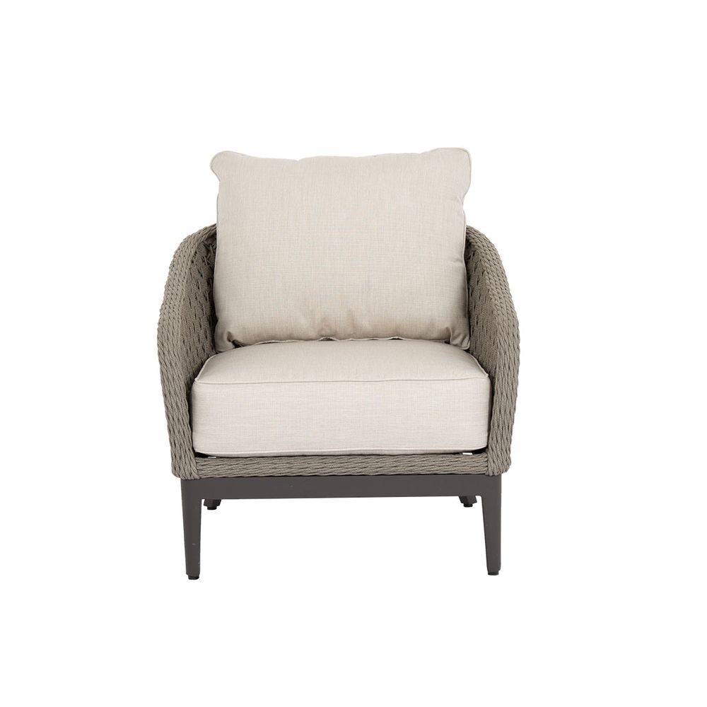 Outdoor Lounge Chairs Marbella Club Chair in Echo Ash w/ Self Welt