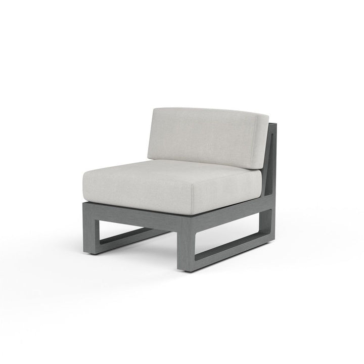 Outdoor Lounge Chairs Redondo Armless Club in Cast Silver, No Welt