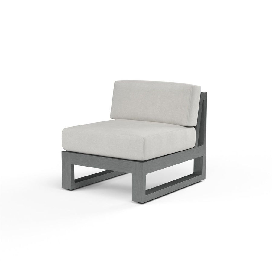 Outdoor Lounge Chairs Redondo Armless Club in Cast Silver, No Welt