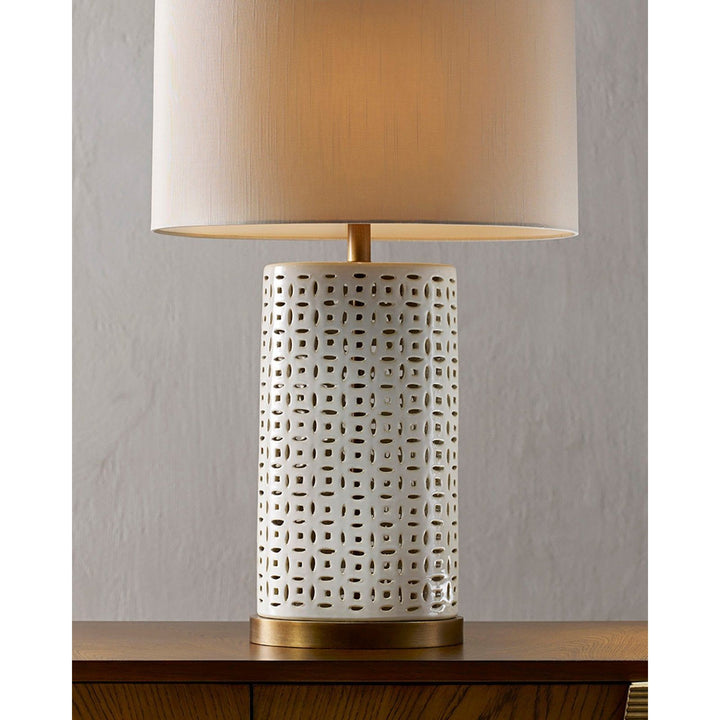 Bellemeade White Table Lamp