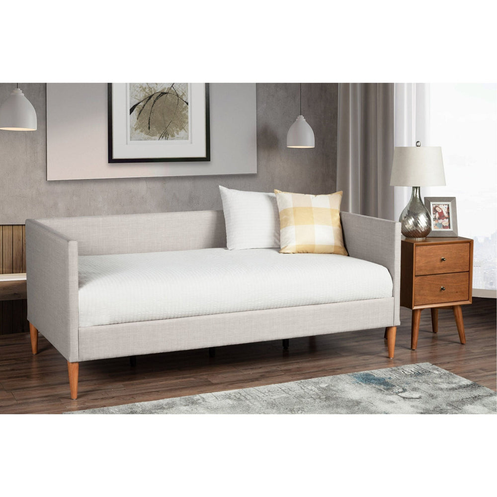 Britney Daybed-Alpine Furniture-Alpine-1096T-DaybedsLight Grey Linen-2-France and Son