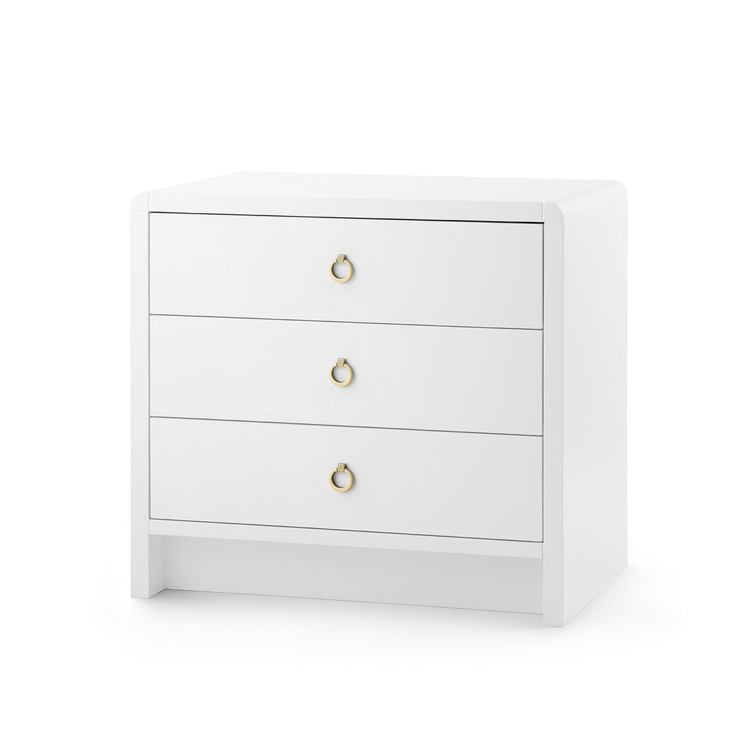 Bryant Linen 3-Drawer Side Table