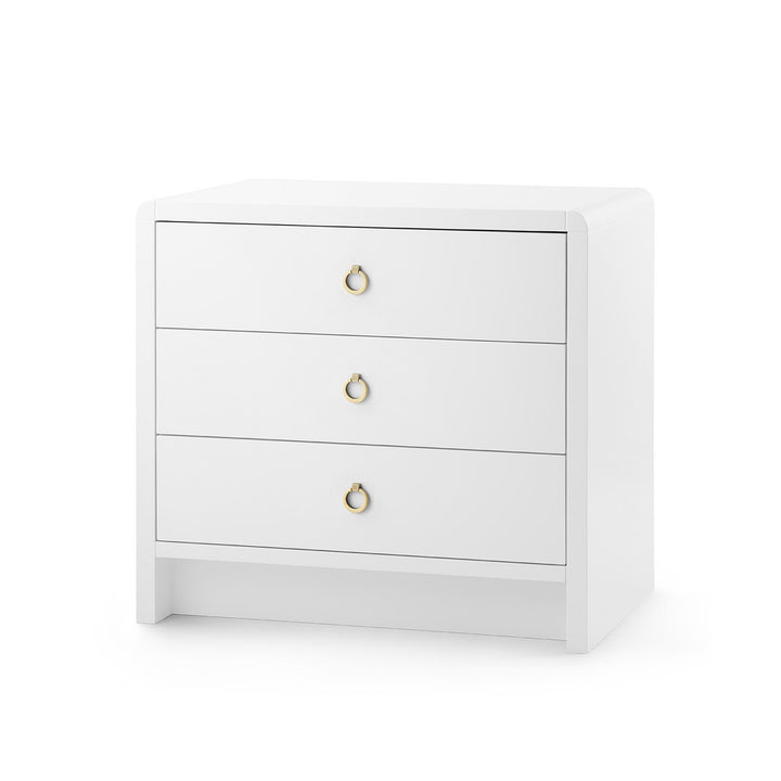 Bryant Linen 3-Drawer Side Table