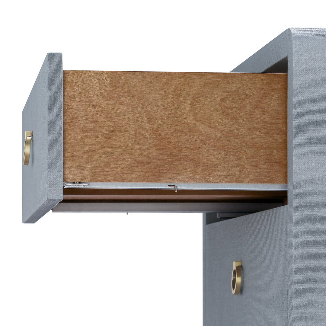Bryant Linen 3-Drawer Side Table