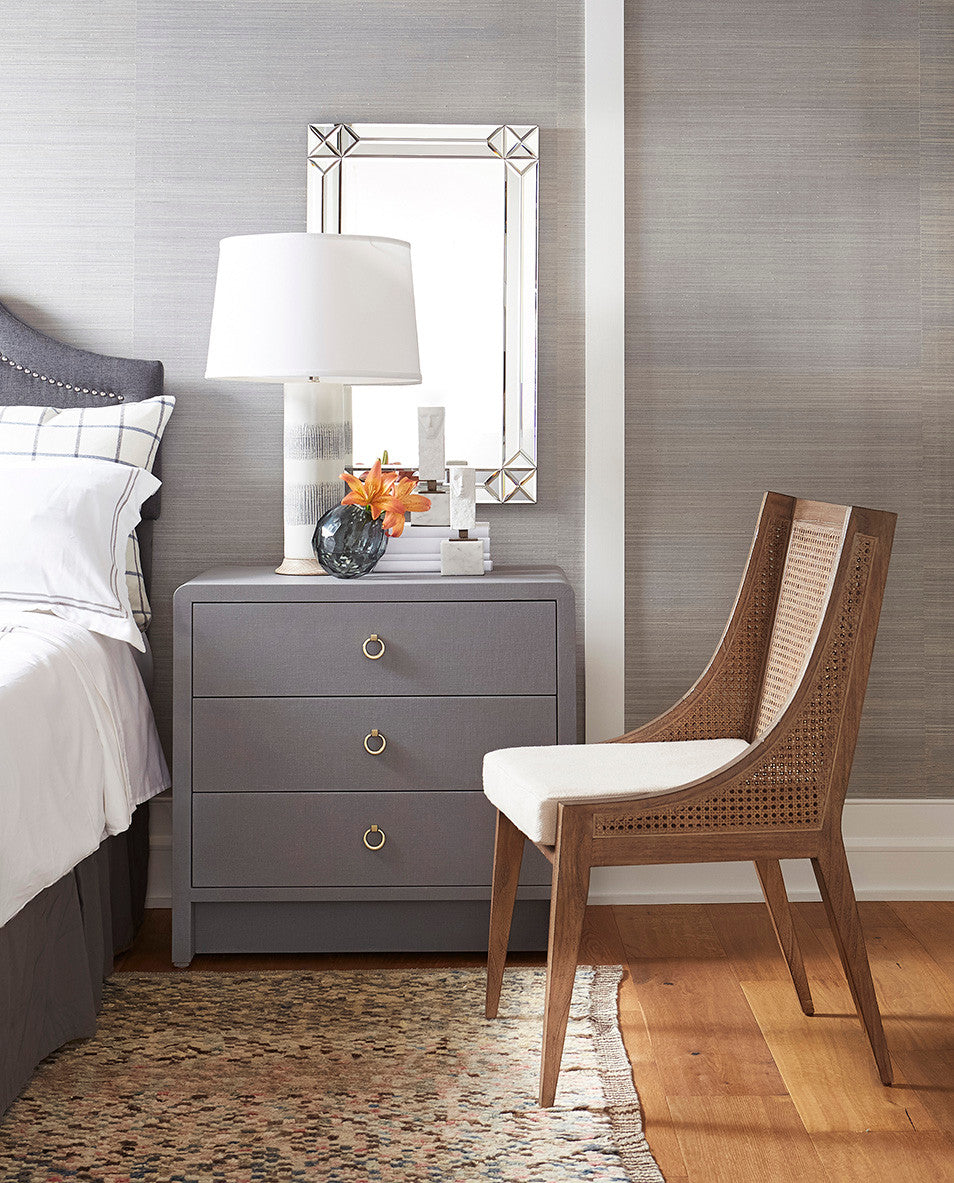 Bryant Linen 3-Drawer Side Table