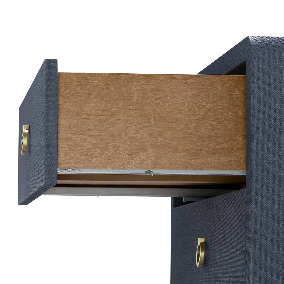 Bryant Linen 3-Drawer Side Table