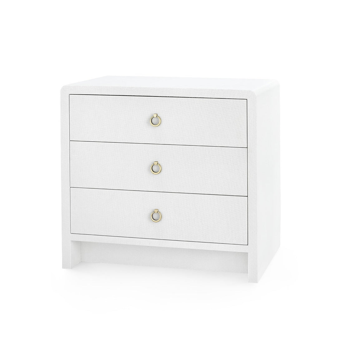 Bryant Linen 3-Drawer Side Table