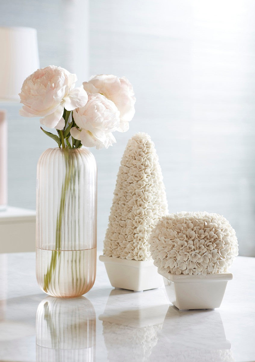 Boston Round Boxwood Topiary, Blanc de Chine