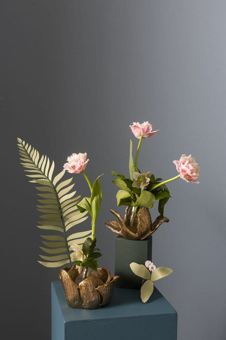 Budding Flower Sculpture-Accent Decor-ACCENT-78665-Decorative ObjectsSmall-3-France and Son
