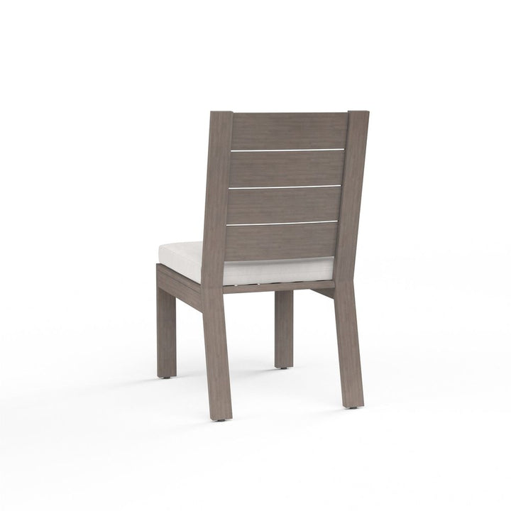 Outdoor Dining Chairs Laguna Armless Dining Chair in Canvas Flax, No Welt