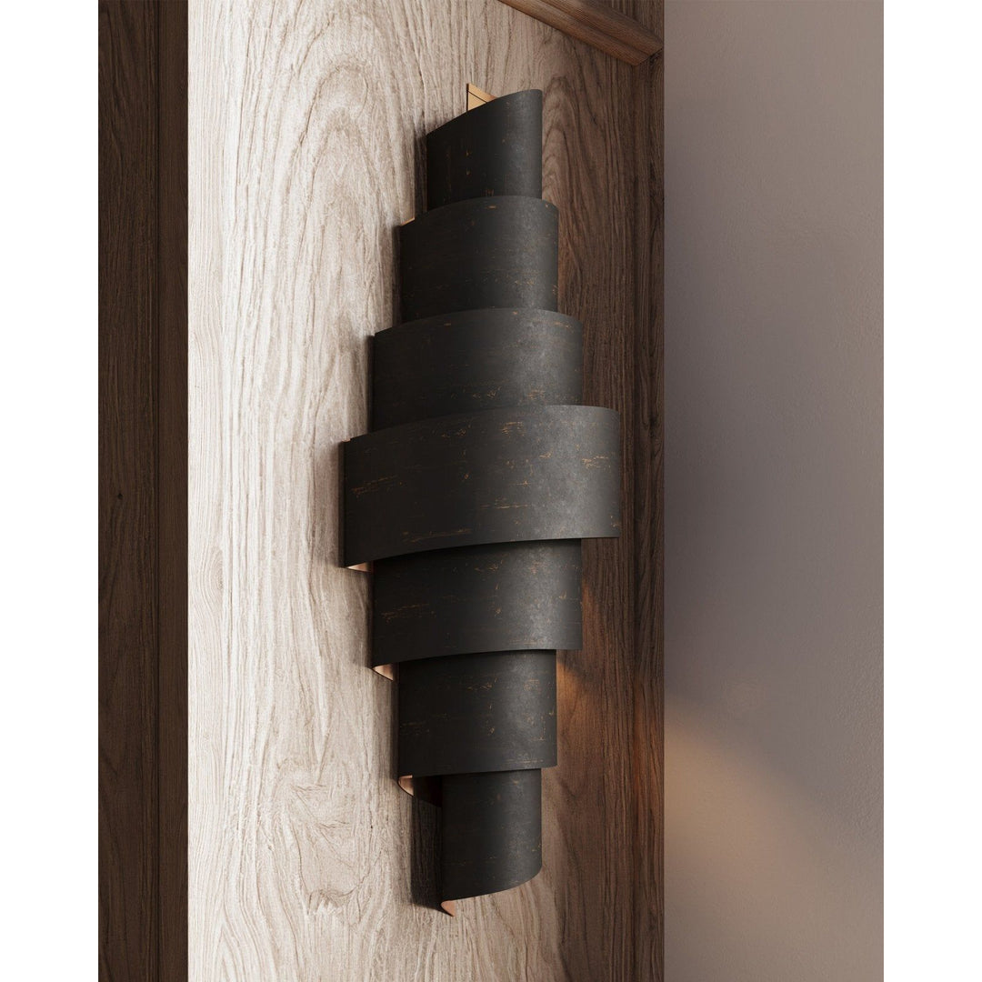 Chiffonade Black Wall Sconce