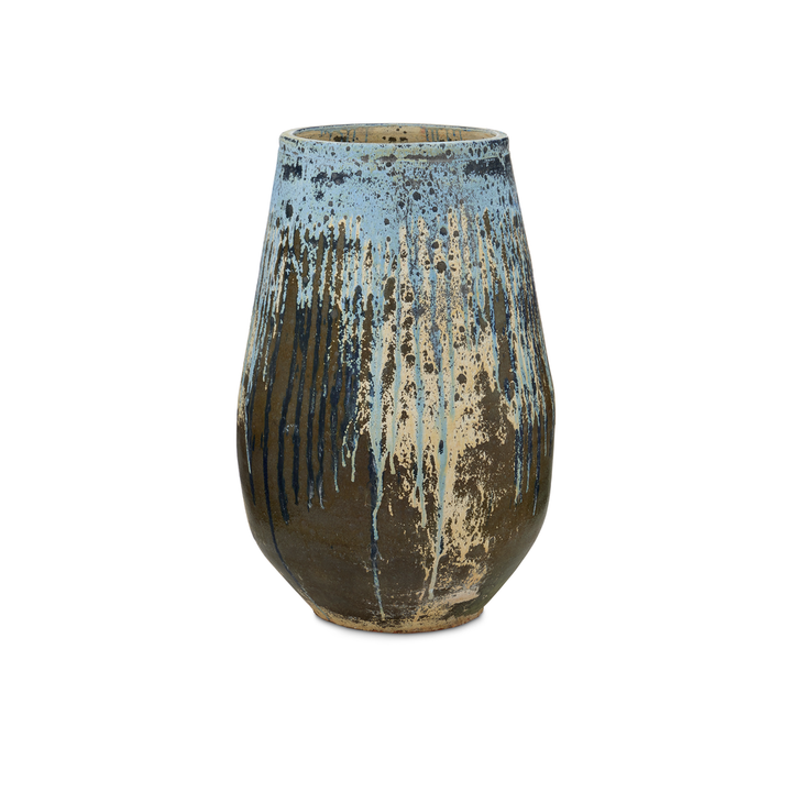 Outdoor Planters Capaci Antique Blue Drip Planter