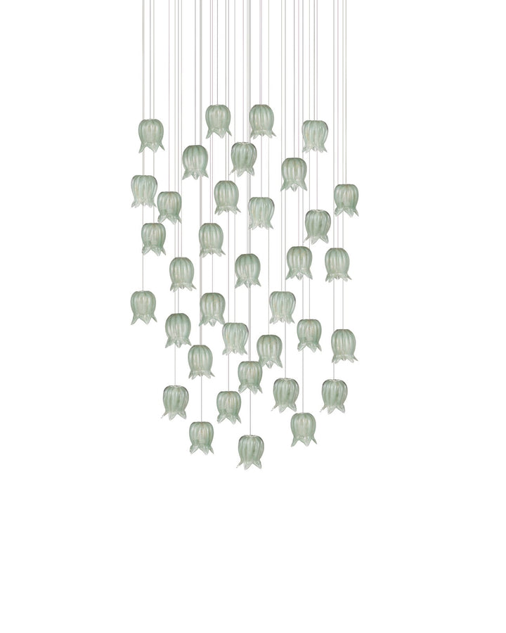 Pendants:Multi Polpo Green 36-Light Round Multi-Drop Pendant