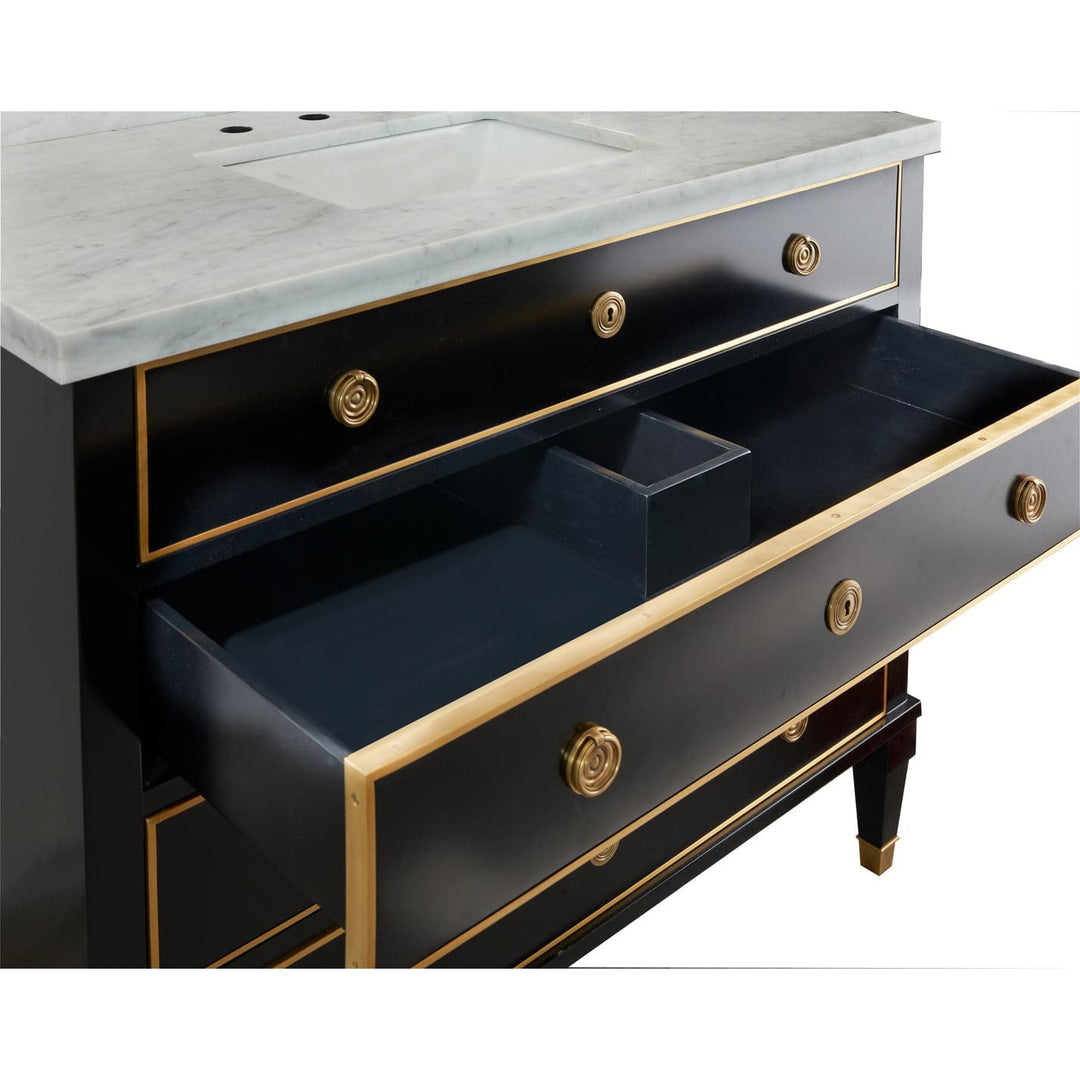 Ebonized Classical Vanity