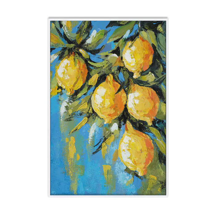 Lemon Citron on canvas-Bramble-BRAM-28086TRW-C1013-Wall Art-1-France and Son