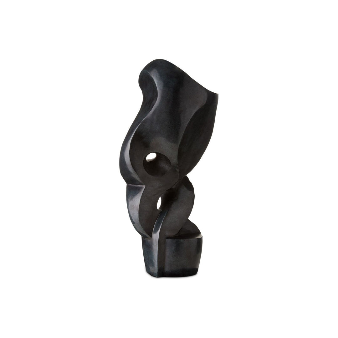 Roland Black Marble Abstract Sculpture