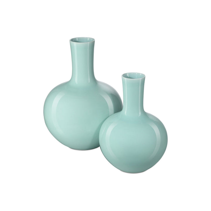 Celadon Medium Green Straight Neck Vase