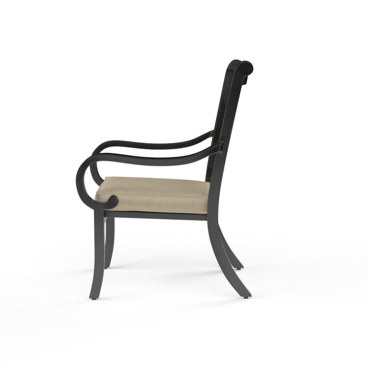 Outdoor Dining Chairs Monterey Dining Chair in Linen Stone w/ Selt Welt