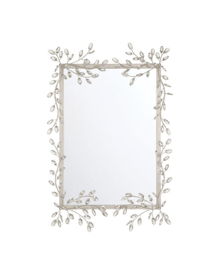 Wall Mirrors Forget-Me-Not Silver Rectangular Mirror