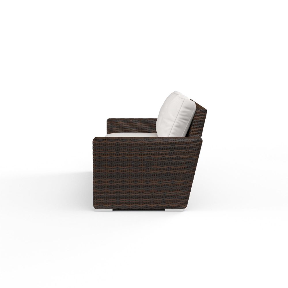 Outdoor Sofas and Sectionals Montecito Loveseat in Canvas Flax w/ Self Welt