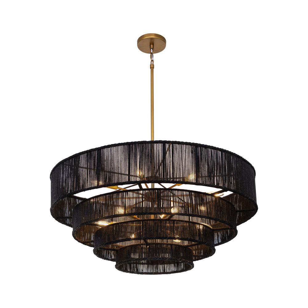 Chandeliers Lumina Chandelier - Black Jute