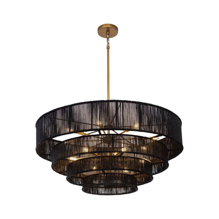 Chandeliers Lumina Chandelier - Black Jute