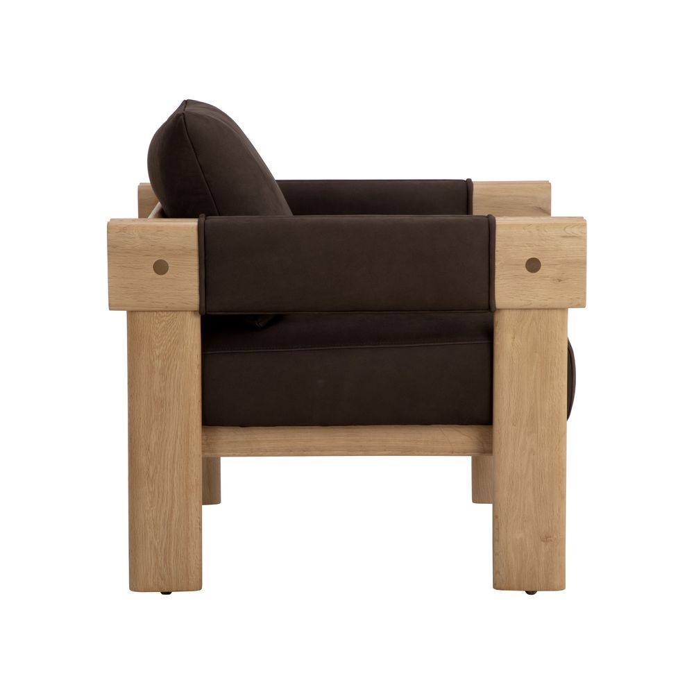 Lounge Chairs Carmichael Lounge Chair - Nubuck Cocoa Leather