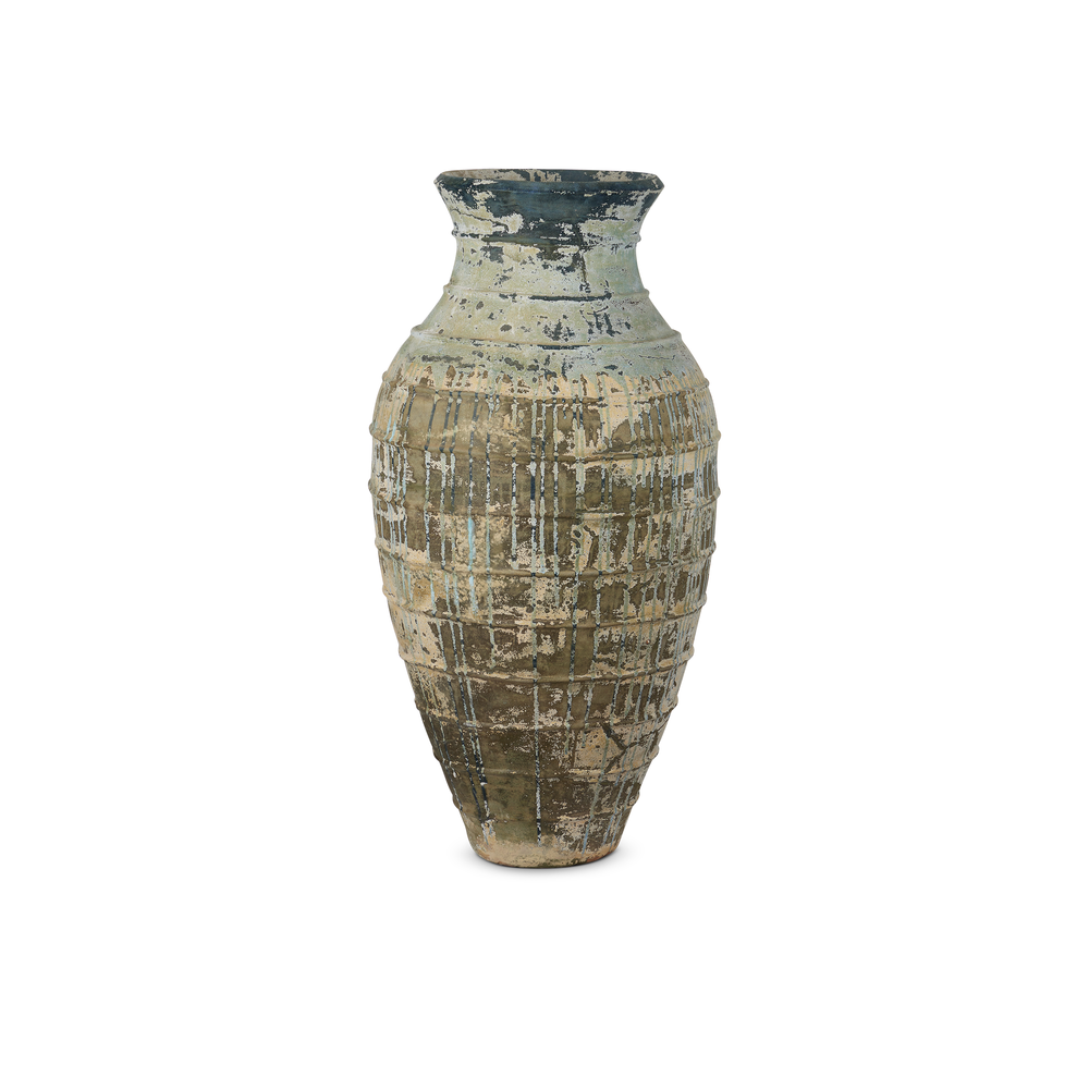 Vases Lipari Extra Large Antique Blue Drip Urn