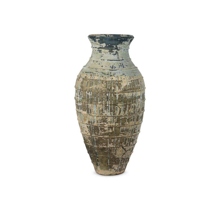 Vases Lipari Extra Large Antique Blue Drip Urn