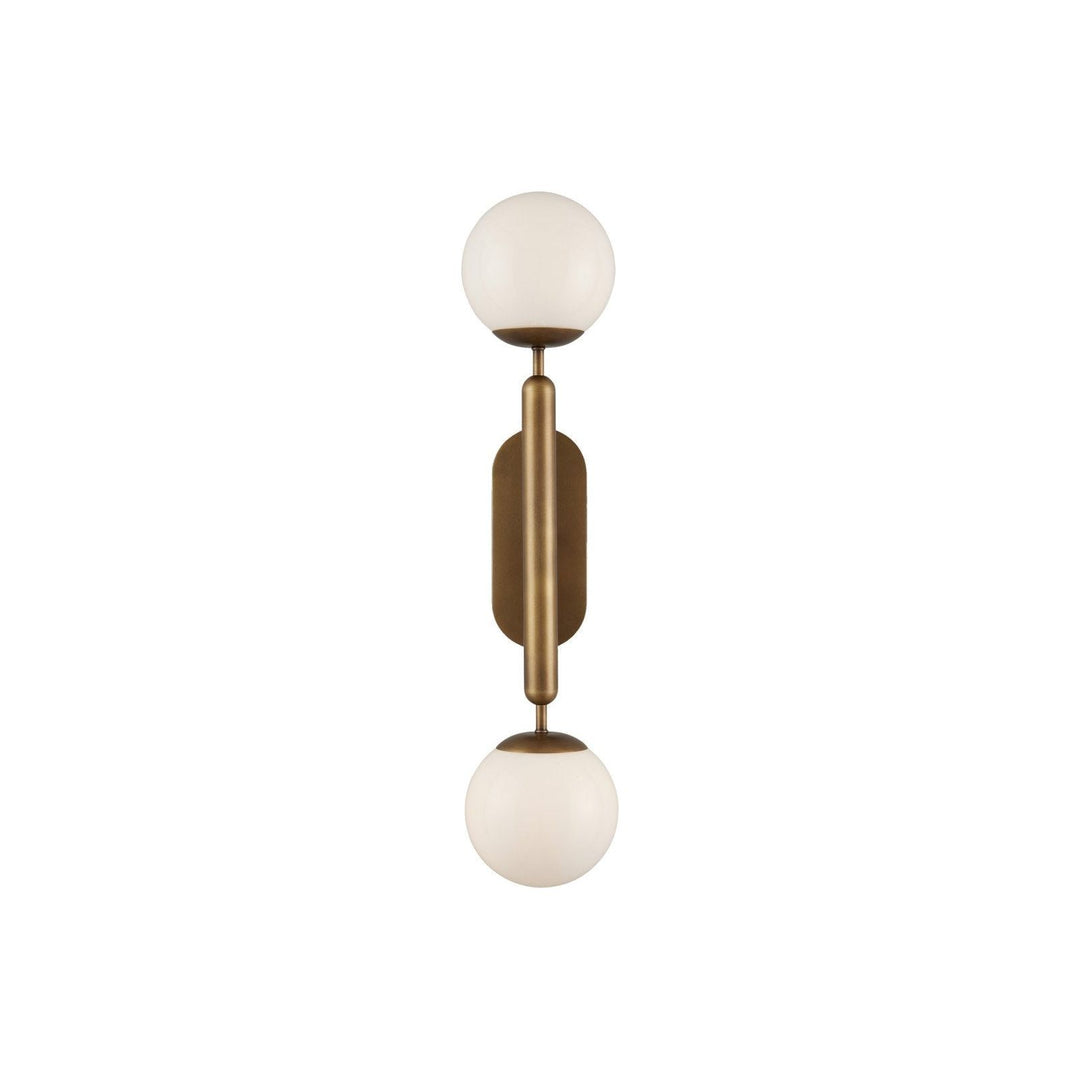 Barbican Double-Light Brass Wall Sconce