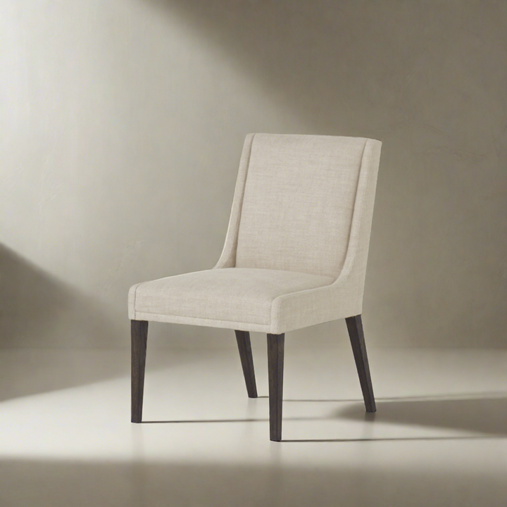 Stacey Dining Chair with Textured Linen Fabric-Sonder-FIC1729-Dining Chairs-1-France and Son