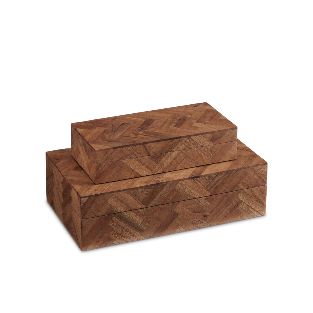 Alfeo Wood Box Set of 2