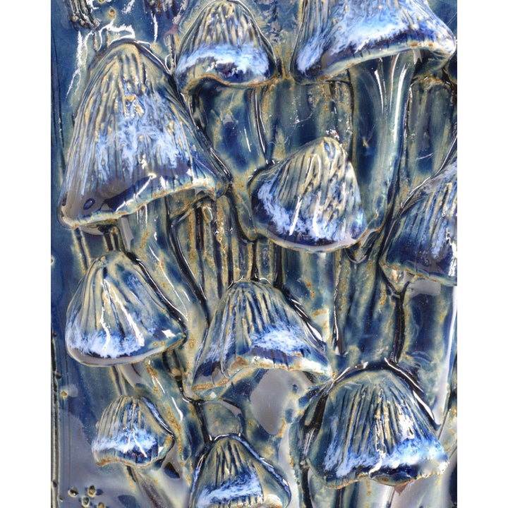 Conical Mushrooms Medium Dark Blue Vase