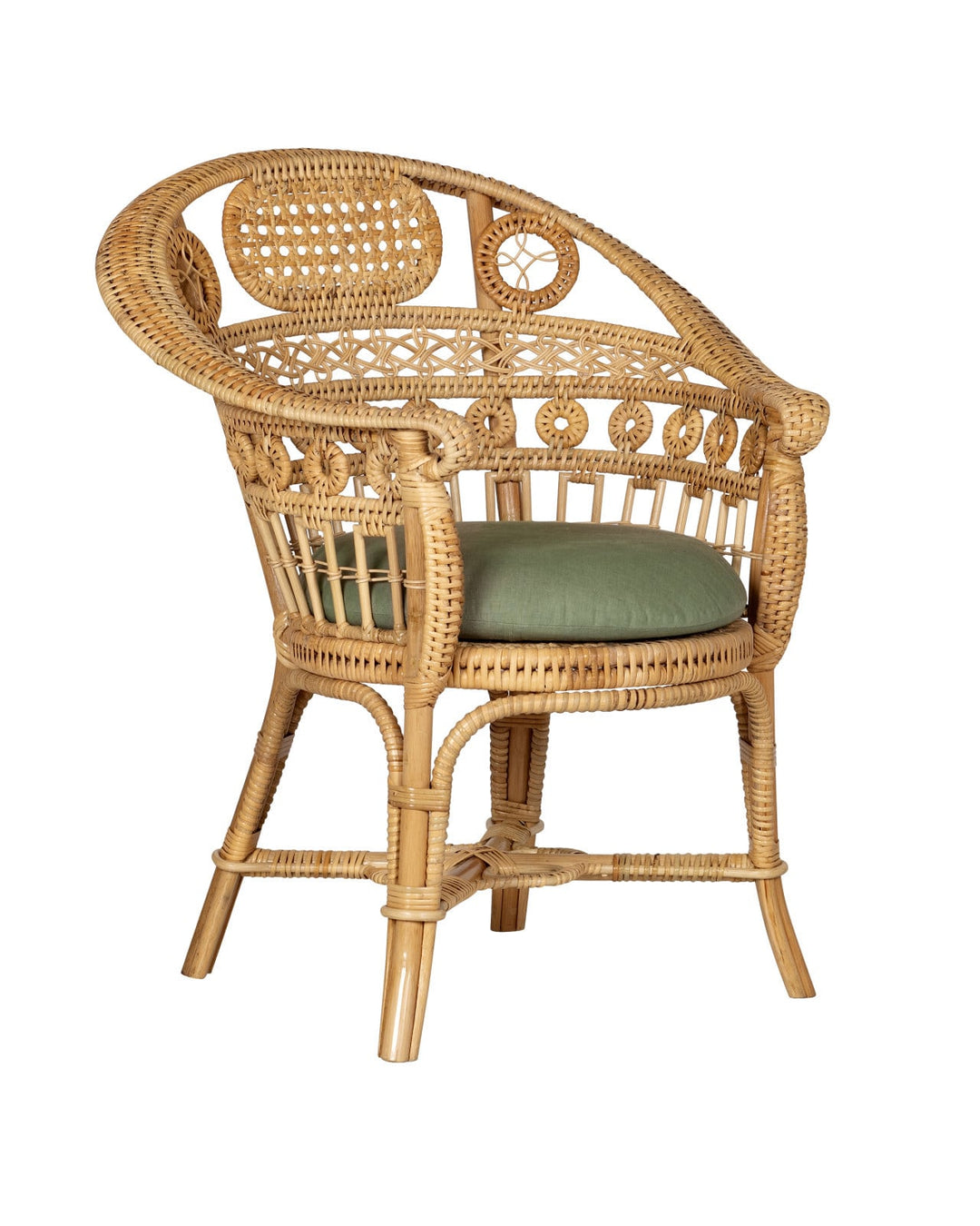 Lounge Chairs Eugenie Natural Armchair, Linho Loden
