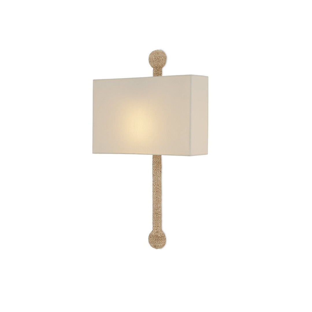 Senegal Wall Sconce, White Shade