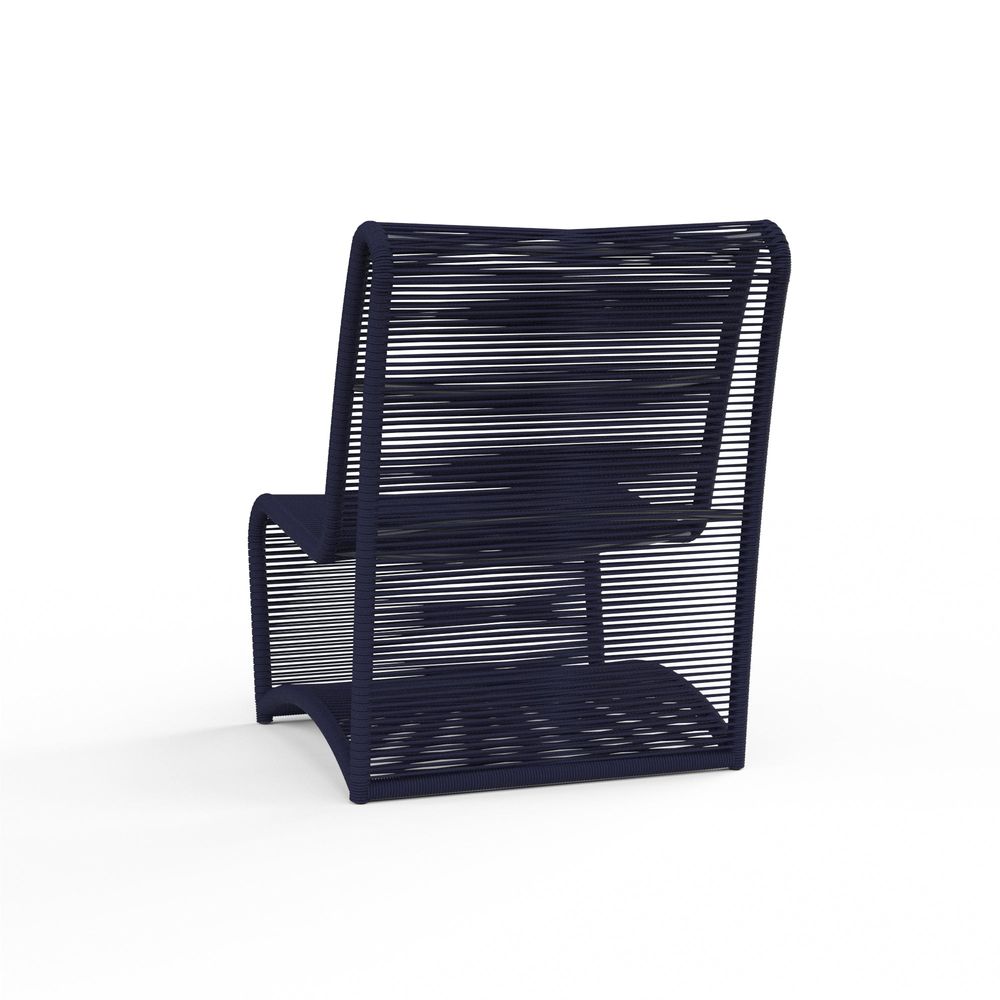 Outdoor Lounge Chairs Marino Armless in Navy