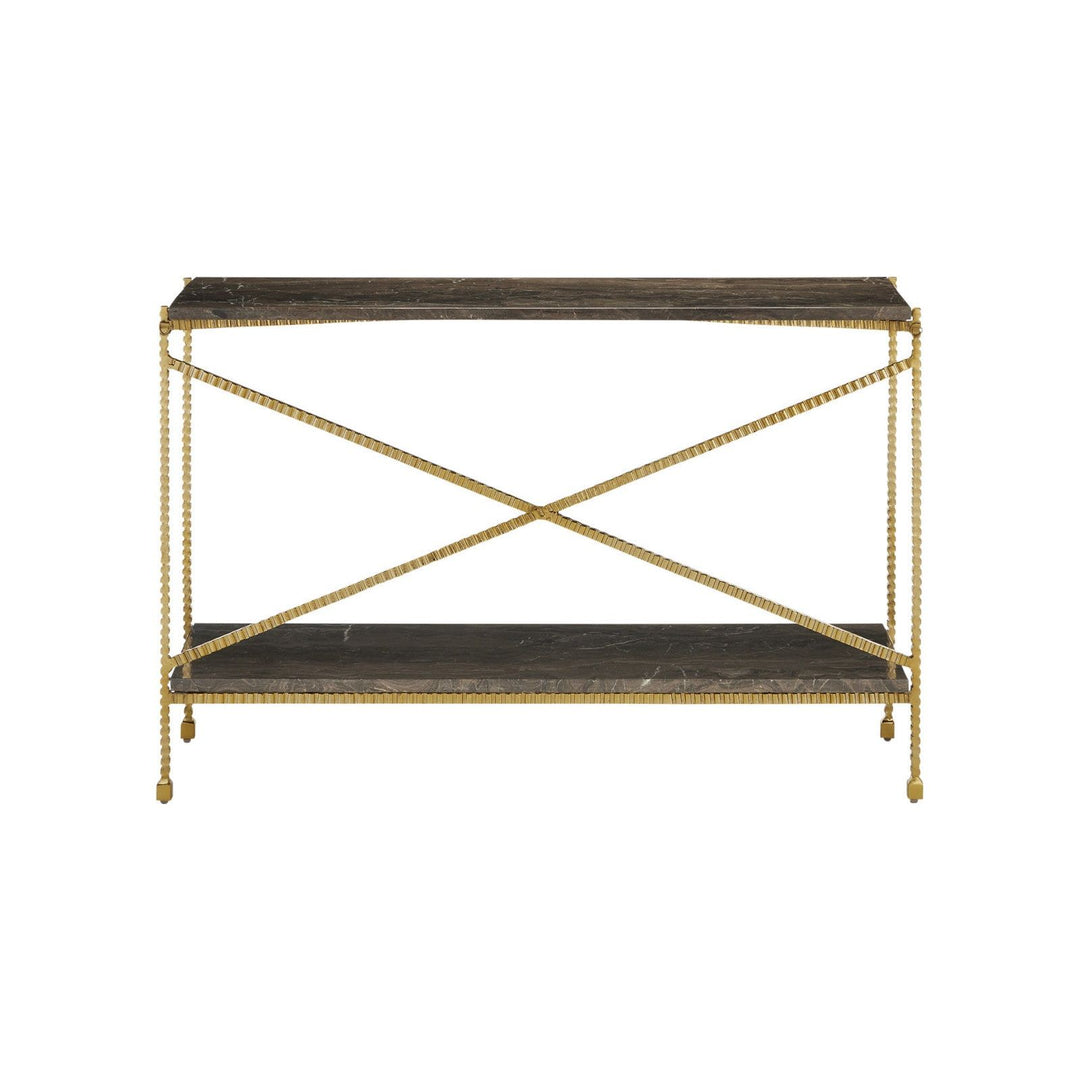 Flying Marble Gold Console Table