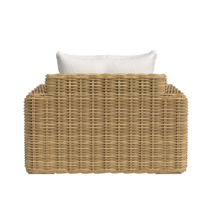 Outdoor Lounge Chairs Playa Oversized Club Chair in Soothe Pearl w/ Flange Welt