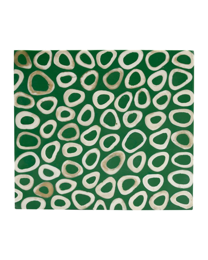 Boxes Ovoid Green Box Set of 2