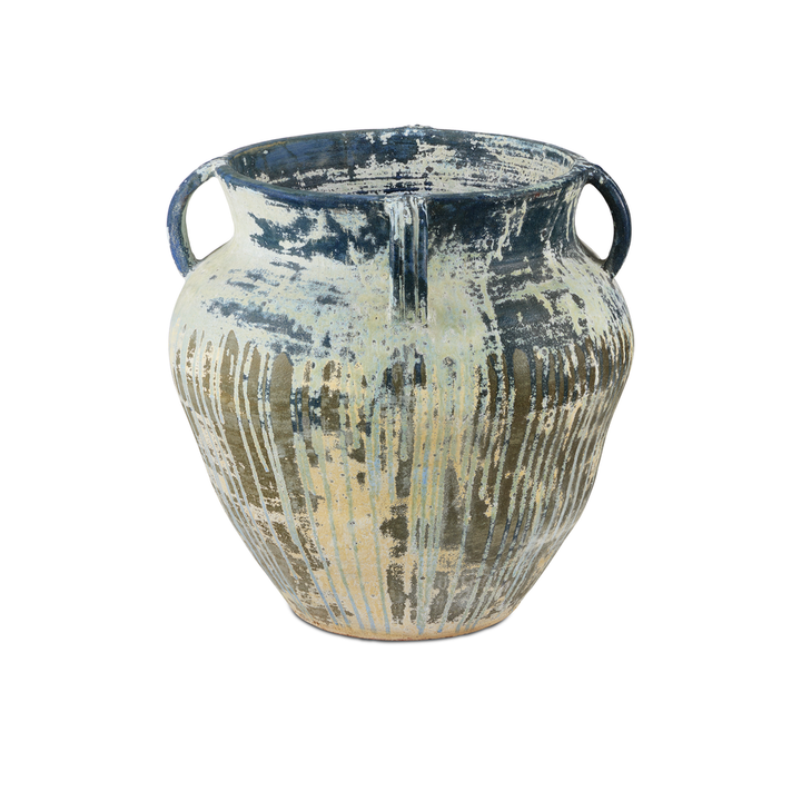 Outdoor Planters Agrigento Blue Drip Planter