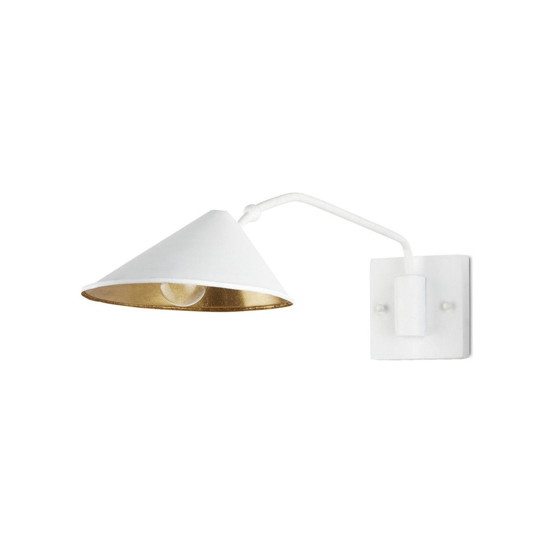 Serpa White Single Swing-Arm Wall Sconce