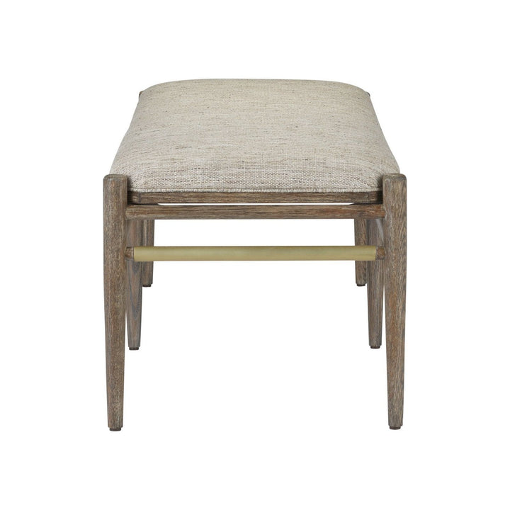 Visby Light Pepper Bench, Calcutta Linen