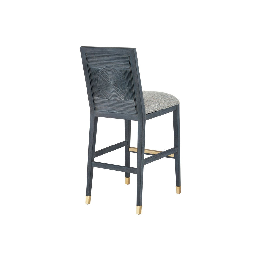 Santos Vintage Navy Bar Stool, Barrett Dusk