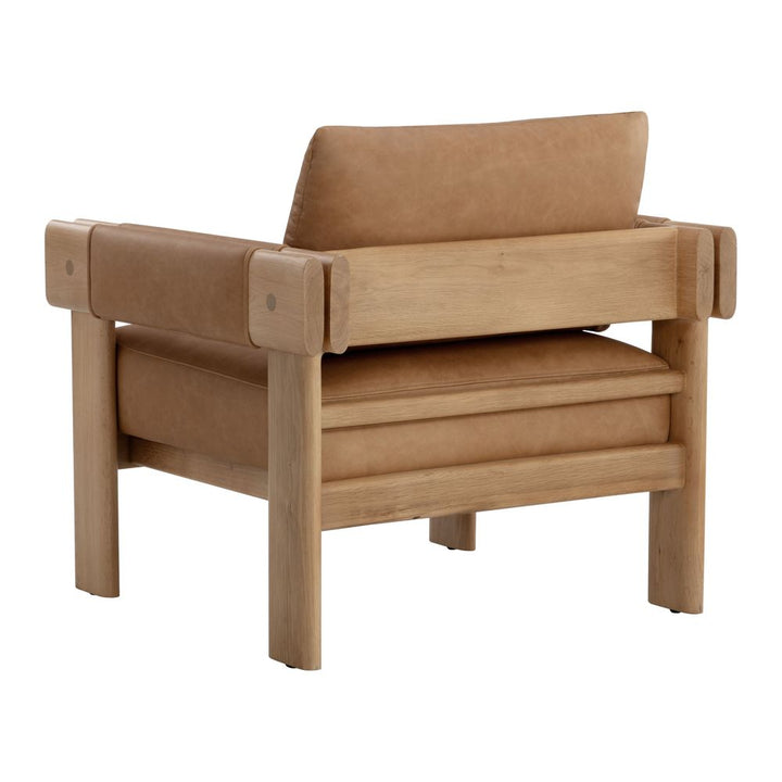 Carmichael Lounge Chair - Ludlow Sesame Leather